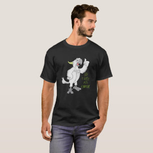 T-shirt a vida é melhor com um papagaio