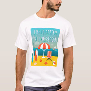 T-shirt A vida é melhor na praia