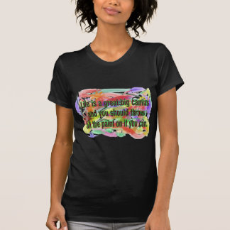 T-shirt A vida é umas canvas