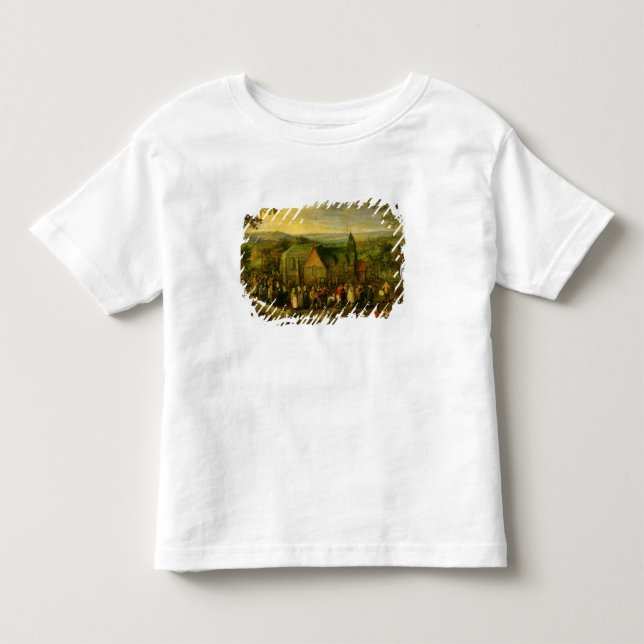 T-shirt A vida no campo com uma cena de casamento (Frente)