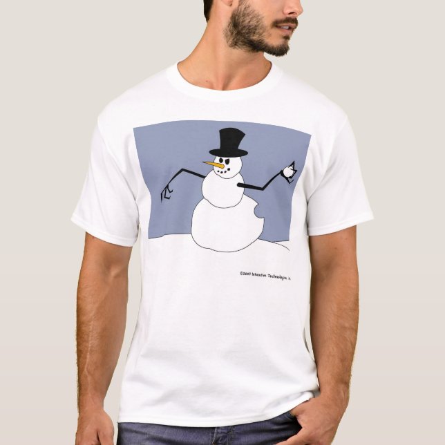 T-shirt A vingança do boneco de neve (Frente)