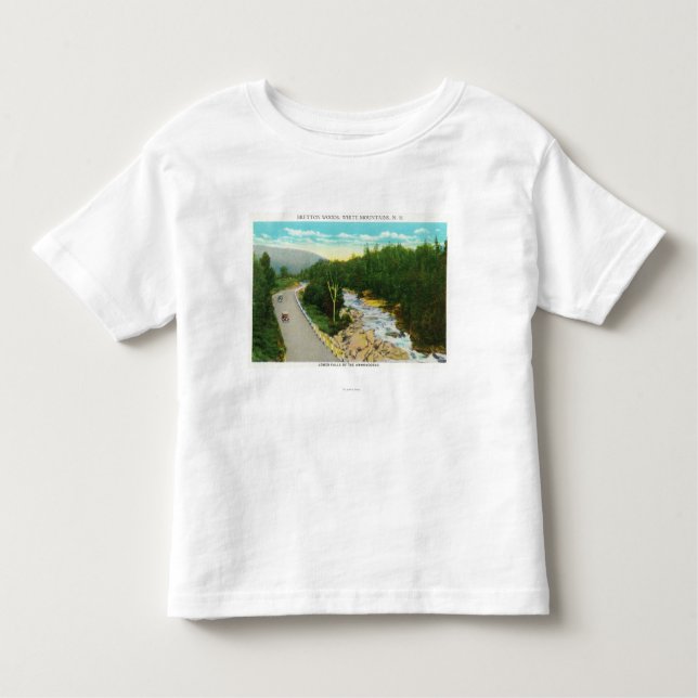 T-shirt A vista do Ammonoosuc abaixa quedas (Frente)