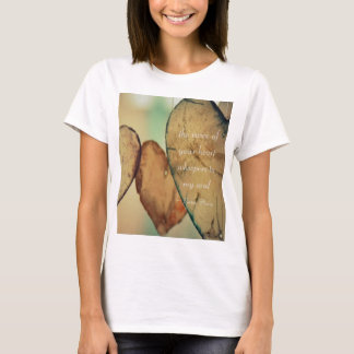 T-shirt A Voz Do Seu Coração Sussurra Para Minha Alma