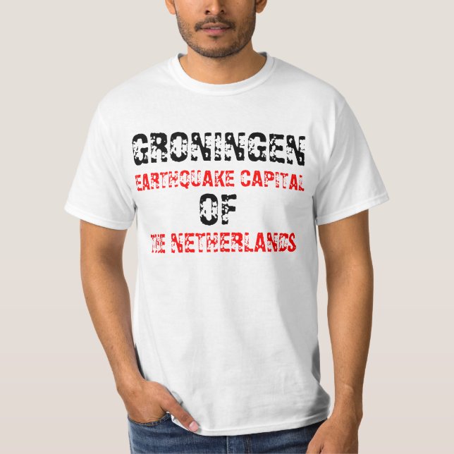T-shirt Aardbeving Groningen (Frente)
