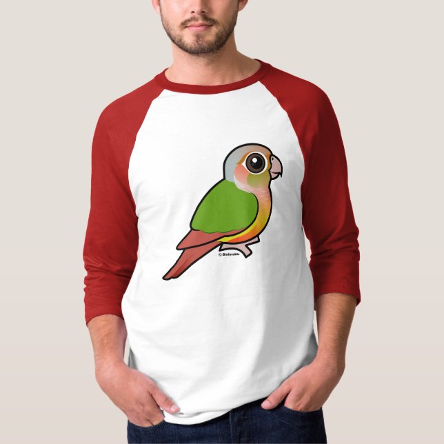 T-shirt Abacaxi Conure Verde-cheeked de Birdorable (Frente)