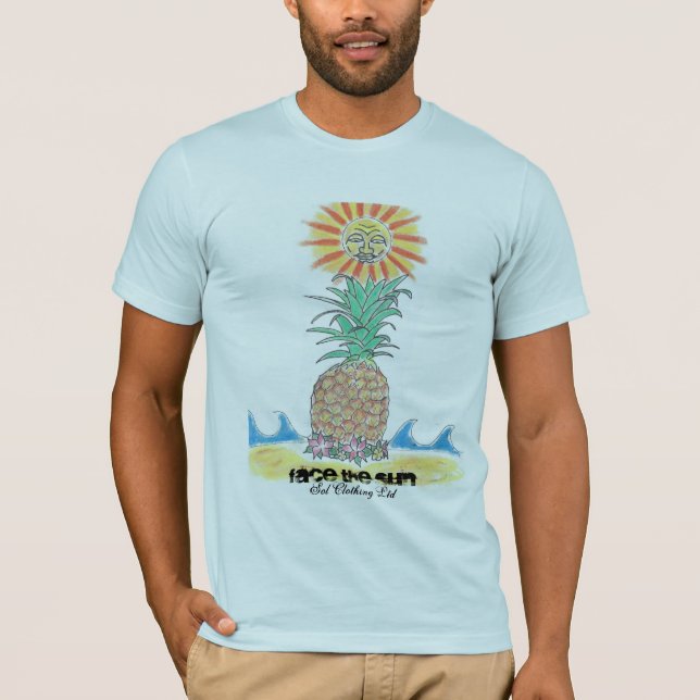 T-shirt abacaxi no sol (Frente)