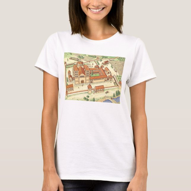 T-shirt Abadia do Romanesque. Modelo (Frente)