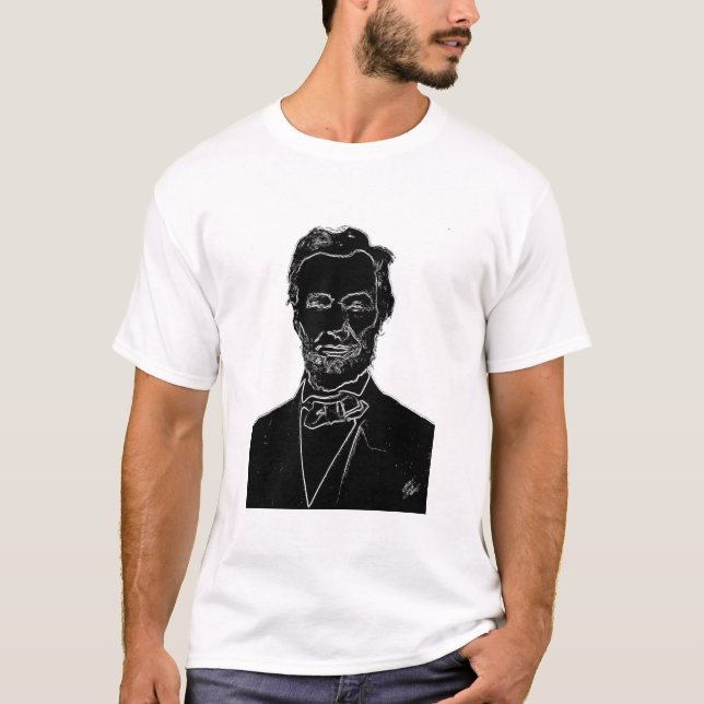 T-shirt abe lincoln (Frente)