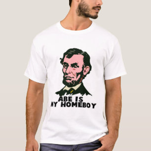 T-shirt Abe Lincoln é meu parceiro