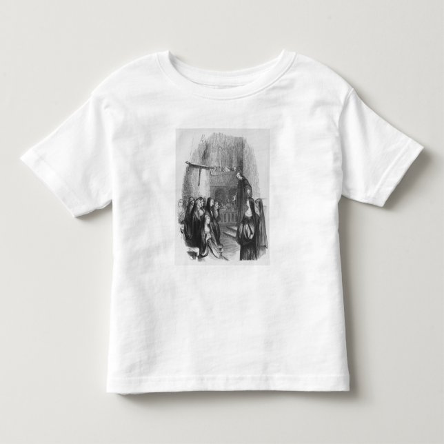 T-shirt Abelard que preaching em Paraclete (Frente)