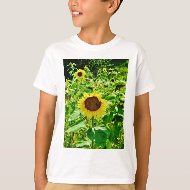 T-shirt Abelha de girassol amarelo (Frente)