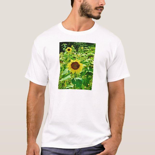 T-shirt Abelha de girassol amarelo (Frente)