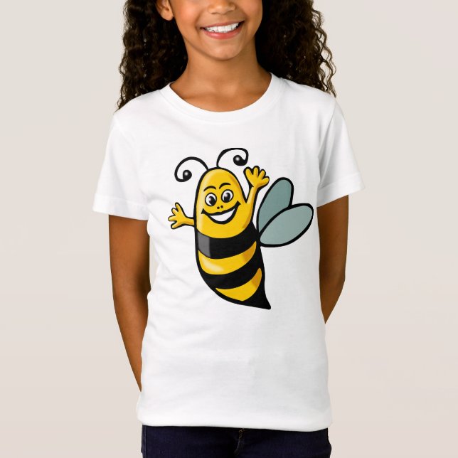 T-shirt Abelha Feliz - Personalizada (Frente)