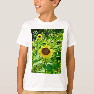 T-shirt Abelha no girassol amarelo