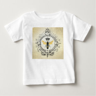 T-shirt abelha rainha da antiga vintage francesa