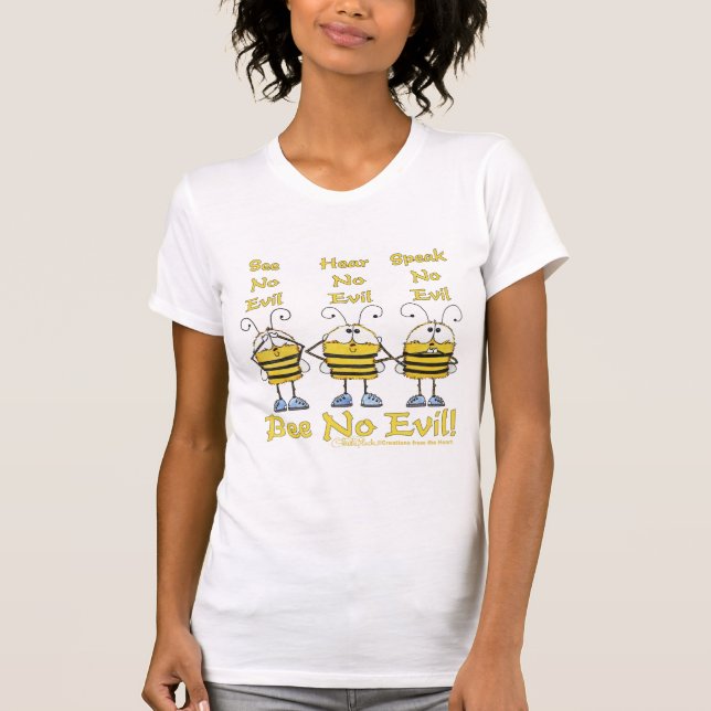 T-shirt Abelhas "Bee No Mau" (Frente)