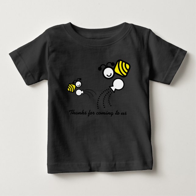 T-shirt abelhas de trabalho felizes (Frente)