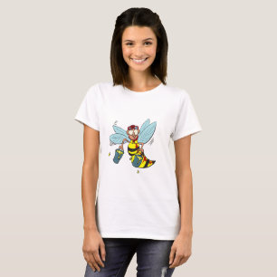 T-shirt Abelhas de vespas com dois baldes de mel