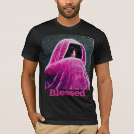 T-Shirt Abençoado, Coluna Rosa Quente