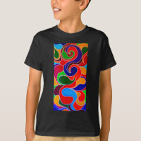 T-shirt aborígene australiana do arco-íris que son