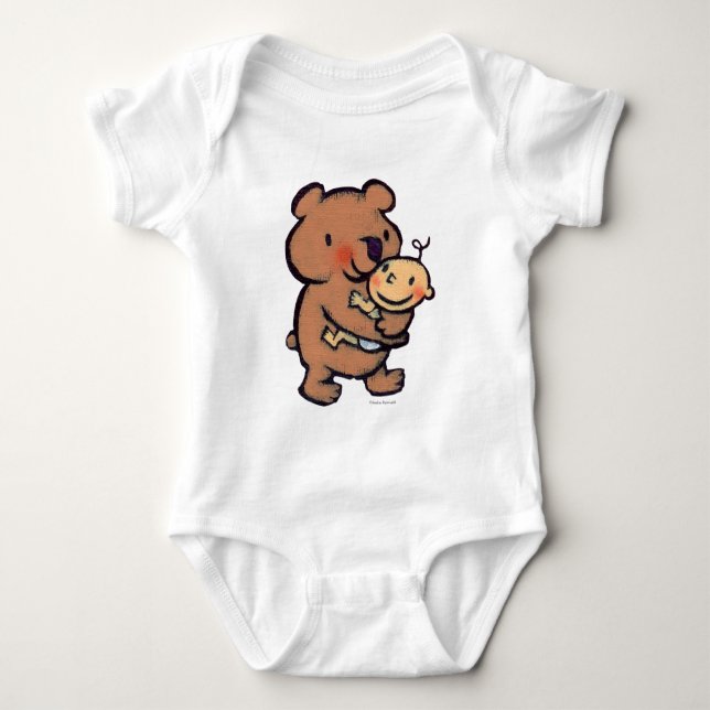 T-shirt Abraço de urso grande de Leslie Patricelli Brown (Frente)