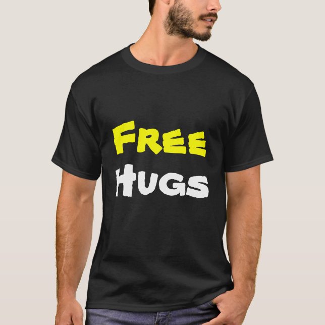 T-shirt Abraços livres (com reverso) (Frente)
