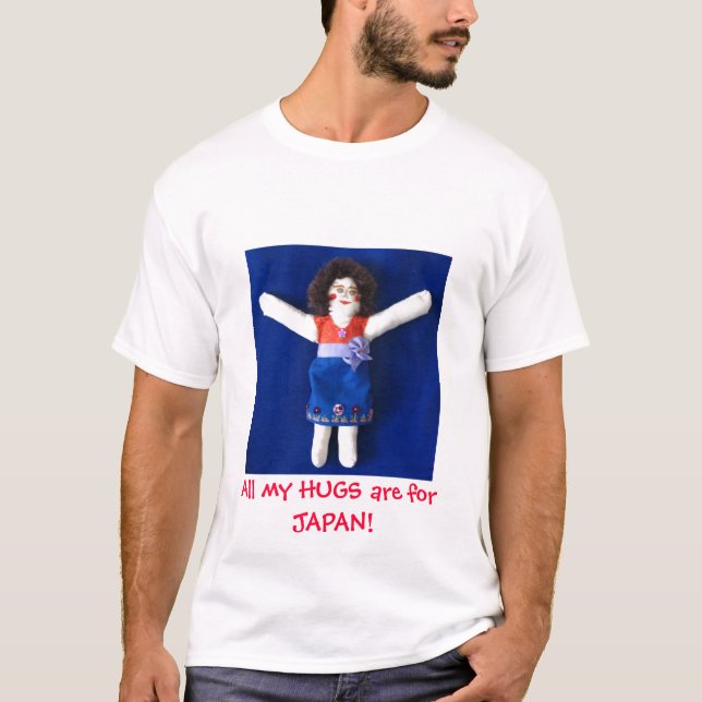 T-shirt Abraços para Japão (Frente)