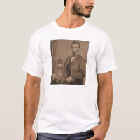 Abraham Lincoln e seu gato "Gloria "