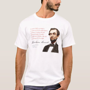 T-shirt Abraham Lincoln Shirt #4 "Uma Maioria Restringida"