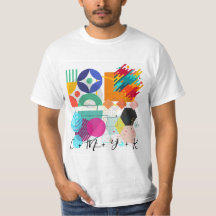 T-shirt abstrato