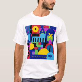 T-shirt abstrato