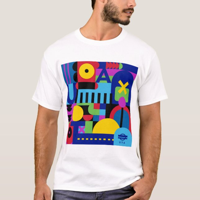 T-shirt abstrato (Frente)