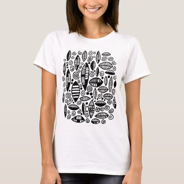 T-shirt Abstrato 100813 - Preto (Frente)
