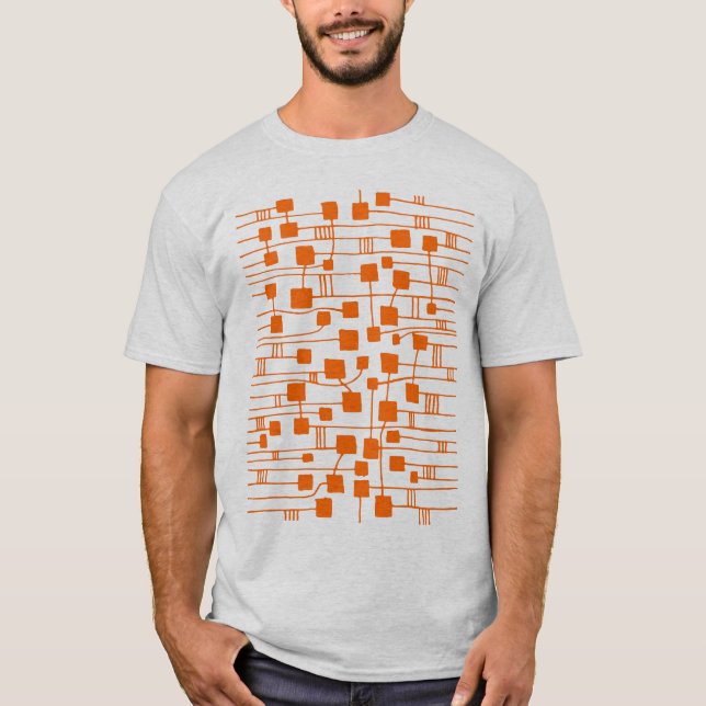 T-shirt Abstrato 111211 - Laranja (Frente)