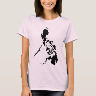 T-shirt Abstrato Art - Mapa das Filipinas