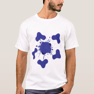 T-Shirt abstrato Blue Splash Men