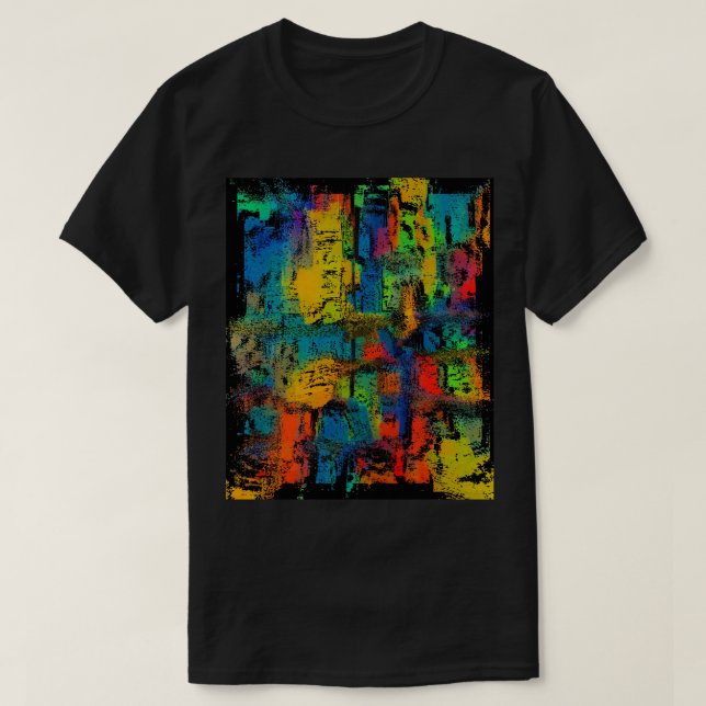 T-Shirt abstrato color 3D (Frente do Design)