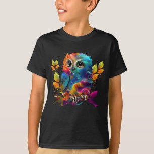T-Shirt ABSTRATO COLORFUL OWL