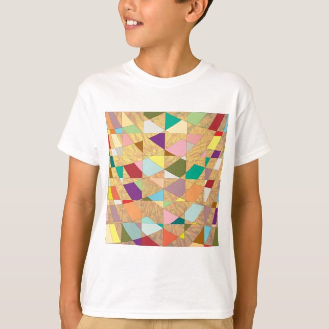 T-shirt Abstrato Cores Sun Burst (Frente)