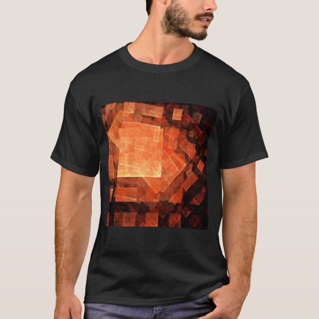T-shirt Abstrato de Arte da Janela (Frente)