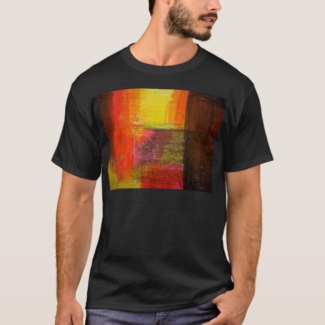 T-shirt Abstrato de Arte Moderna (Frente)