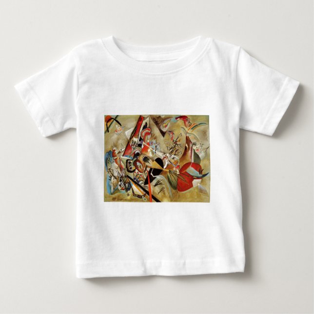 T-shirt Abstrato de composição Kandinsky (Frente)