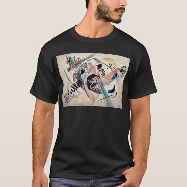 T-shirt Abstrato de composição Kandinsky (Frente)