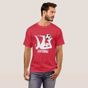 T-Shirt Abstrato de futebol