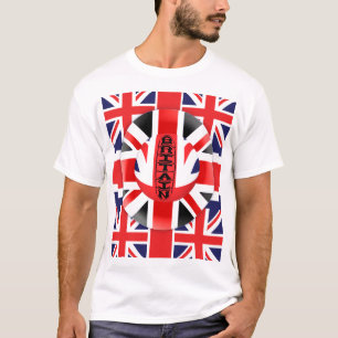 T-shirt abstrato de Grâ Bretanha Union Jack