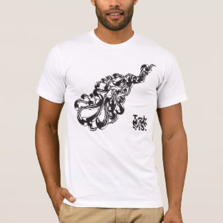 T-shirt abstrato do costume do ornamento da onda