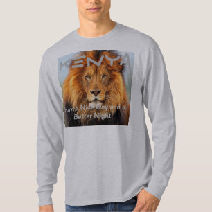 T-shirt Abstrato Lion Safari Art Impressão