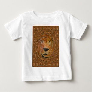 T-shirt Abstrato Lion Safari Art Impressão