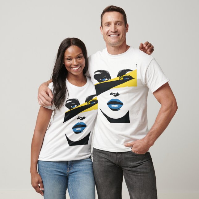 T-Shirt abstrato minimalista (Unissex)
