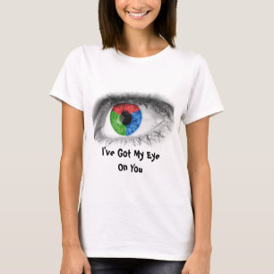 T-shirt Abstrato Olho - Estou de olho em você